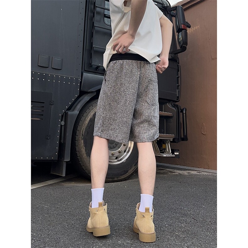 A178男女同款冰丝速干短裤休闲夏季外穿宽松休闲裤DK160-P28,男装牛仔裤,电商A178