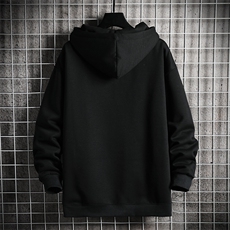 A115-P45拉链连帽卫衣男士大码宽松棒球服男外套男网格，男装卫衣，电商A040A