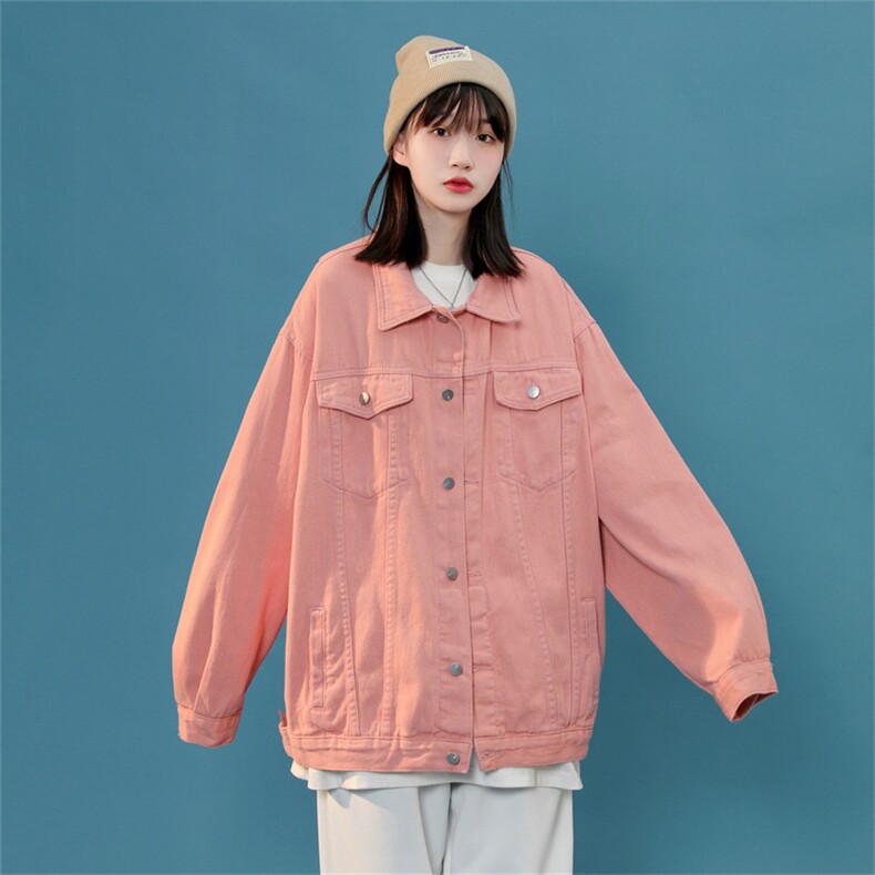 大货 春季男女百搭牛仔夹克大码宽松牛仔外套 JK778-P60图片