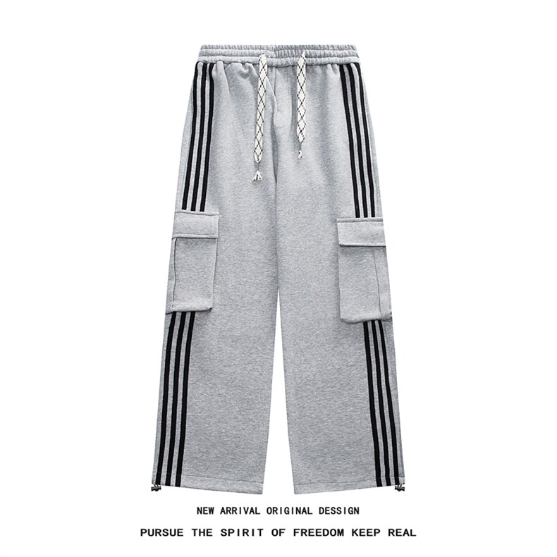 K121/P55春装新现货高品质华棉工装立体袋休闲裤男卫裤大码运动裤图片