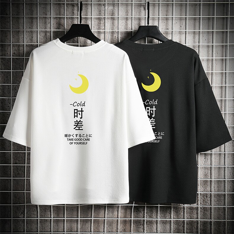 Q11047-P30春夏季七分袖t恤男大码五分袖男短袖中袖网格挂拍,男装T恤,电商A040A