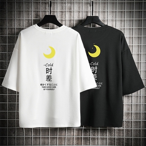 Q11047-P30 春夏季七分袖t恤男大码五分袖男短袖中袖 网格挂拍图片