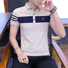 8018-男士夏季POLO衫短袖韩版潮流修身帅气2021夏天新款t恤，男装T恤，电商D310（原电商305）