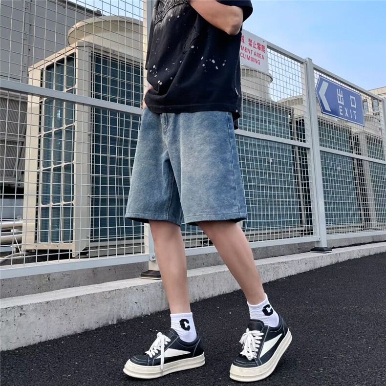 2024美式牛仔裤男款春季短裤潮 M2062 P38图片