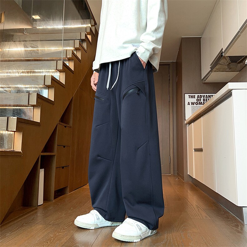 现货秋季新款工装裤男宽松直筒机能拉链冲锋裤子-A2265TP48控89,男装休闲裤,电商B241