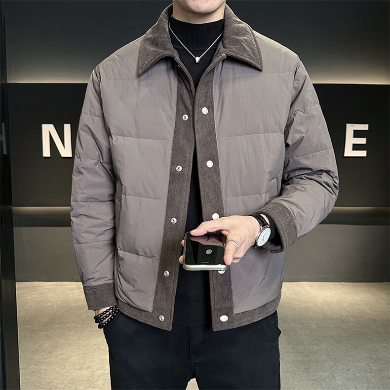 新标90白鸭绒轻薄款男装羽绒服新款冬季外套C317-88015-P235,男装羽绒服,电商C317