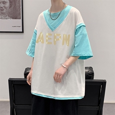 大皂敏电商A088-DV5009-TP30100夏款宽松短袖T恤控50，男装T恤，电商A088