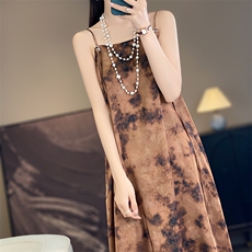 现货设计师吊带时尚汉服衬衫明制夏季宽松中长连衣裙2025内搭，女装连衣裙，佳绒高端店