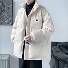 冬季新款加绒加厚棉服潮情侣学生棉衣XZ102A-4-MY1031-P75，男装棉衣，星座211-2