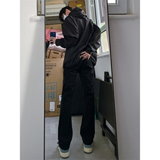 B221美式ins高街暗黑小众修身弹力休闲牛仔裤LK23010-P60控78，男装牛仔裤，电商B221