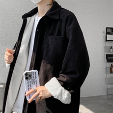 8XL-M加绒灯芯绒衬衫大码复古秋冬保暖上衣外套CS9001/P58加绒68，男装衬衫，电商B238