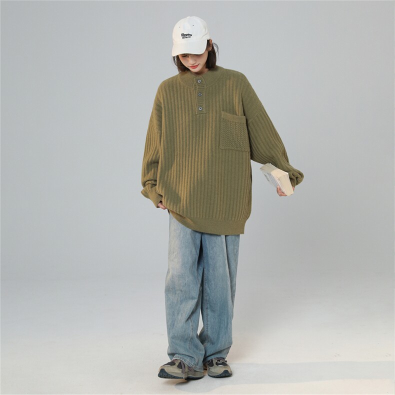 M8178/P65冬季毛衣男秋冬季宽松保暖半高领针织衫打底宽松外套,男装针织衫/毛衣,电商A141