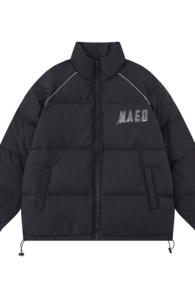 白底23冬季时尚百搭宽松字母印花羽绒服外套YR63002P225控298,男装棉衣,电商A268-1