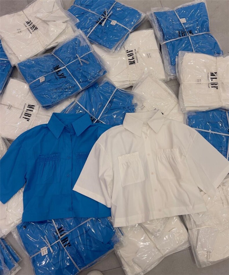 新款现货口袋打皱短款小衫，其它，魅力布梵