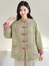 2025冬装新款修身保暖时尚菱形格连帽个性女士棉服外套，女装棉衣/棉服，江忆布依