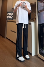 现货松紧腰冰丝修身拉链西裤休闲裤男K701-K702-K703-P45控68，男装休闲裤，星座205
