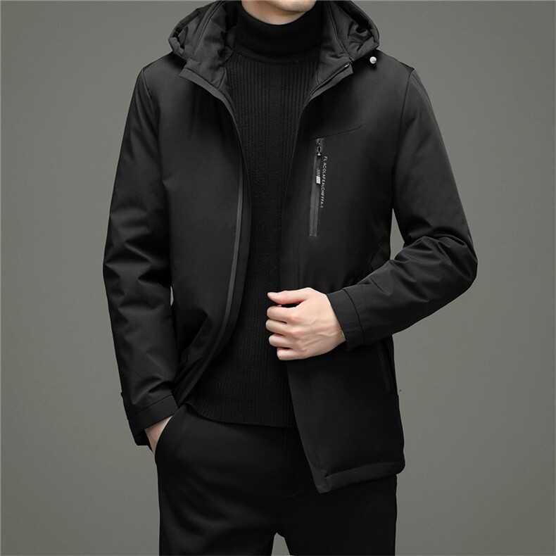 中年可脱卸内胆羽绒服白鸭绒保暖爸爸装可拆卸帽外套ZK2018-P305,男装羽绒服,电商B212（原钱塘6029）
