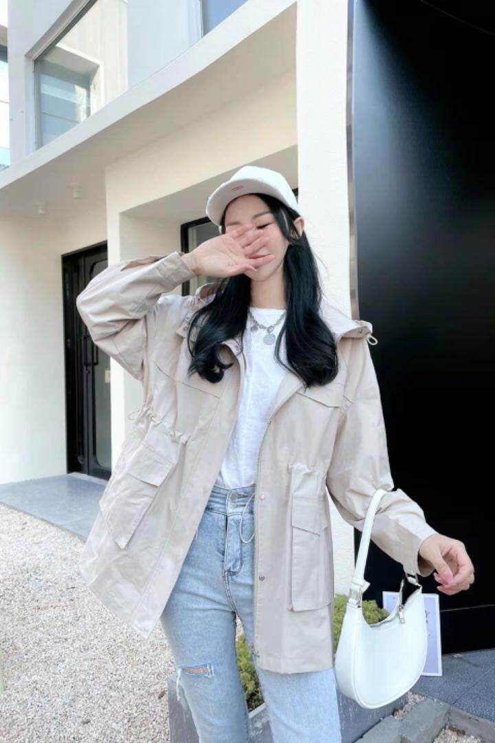 现货，韩版风衣，女装风衣，春语雨桐