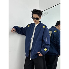 CR0121-P60美式飞行夹克外套男春秋季短款潮牌cleanfit刺绣棒球服，男装夹克，电商C233