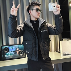 社会小伙连帽棉衣外套潮流棉服男，男装棉衣，电商A343