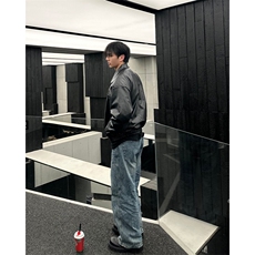 自家图，博主风cleanfit外套男美式复古pu皮机车服夹克JK2402-P90，男装夹克，星座1007（原301D）