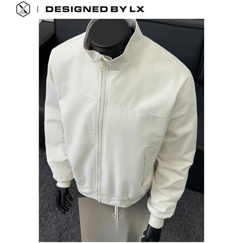 J022-P57 气质棒球服外套男女新款秋季日系复古休闲工装宽松上衣图片