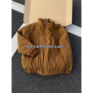 现货美式休闲加厚雪山棉衣夹克外套立领纯色三防户外工装棉服图片