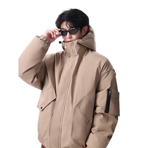 棉服男冬季新款港风宽松连帽棉衣MF9006-P90图片