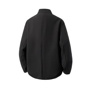 立体白底中式金属盘扣设计西服96%聚酯纤维4%氨纶XF77071P85控128图片