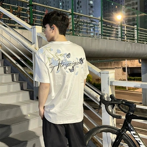 万针全刺绣解构设计260克重磅双纱纯棉高品质美式高街短袖T恤特35图片