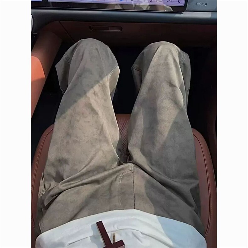 美式复古速干伞兵工装裤男秋季扎染大理石微喇休闲裤,男装工装外套,四季星座505