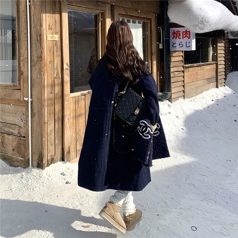 【新品上新】高级感毛呢内胆长款羽绒服2C326-W332-P325-K485,女装羽绒服,2C326