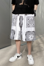 印花短裤宽松夏季男士5分冰丝沙滩宽松休闲裤A125-6610-P25，男装牛仔裤，电商A125