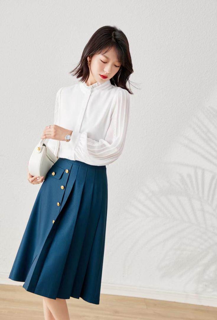 现货，1188#，三色，压褶半裙，一套都有，女装半身裙，束索