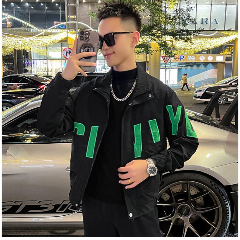 工装外套男新款潮流短款夹克衣服男士春秋款上衣,男装夹克,星座1013