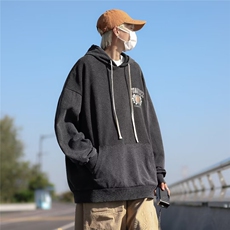 美式复古卫衣男潮牌秋冬连帽做旧高街hiphop外套Y8527P53，男装卫衣，星座1116-2