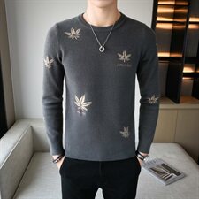 高品质店主风冬季韩版套头休闲圆领毛衣针织打底衫MY2031-P68控88，男装针织衫/毛衣，星座308A