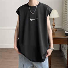 2025新款重磅高品质纯棉无袖坎肩背心nike小勾印花BX6170-特P18，男装背心/马甲，星座508（原C305）