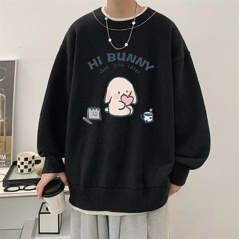 控78假两件毛衣男大码加绒针织衫男毛线衣M80314-P55加绒P70,男装针织衫/毛衣,电商A040