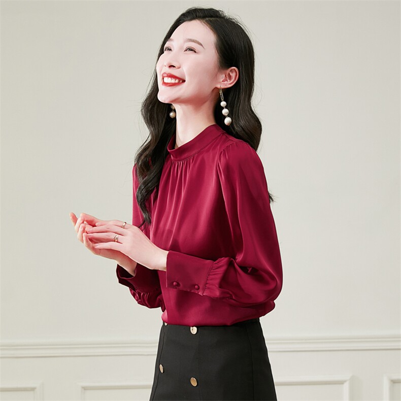 女装女士精品蕾丝衫雪纺衫1-3320常规单件套头百搭20,女装衬衫,阿舍尔精品