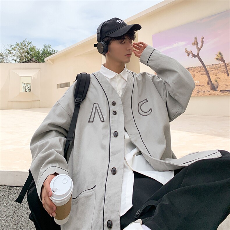春秋棒球服男ins网红潮牌高街宽松休闲运动百搭潮流W1624-P55,男装夹克,星座512-2