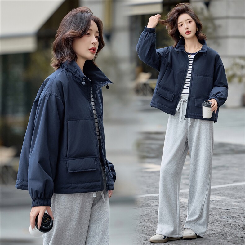 米色短款氛围感保暖棉服面包外套女2025秋冬气质纯色上衣女，女装棉衣/棉服，梦懿尔