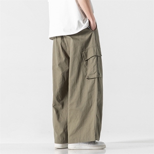 夏 大码中性男女日系工装裤港风宽松休闲裤直通阔腿裤潮 K162/P65图片