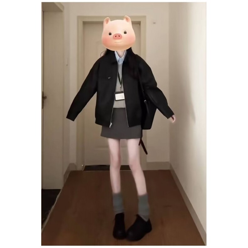 美式复古美拉德拉链PU皮衣宽松皮夹克潮牌机车外套Y1033-P80网图,女装皮衣,电商B245