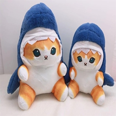 嘉奕毛绒玩具 鲨鱼猫（十个起售）