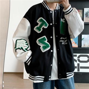 外套男潮牌百搭休闲宽松夹克oversize棒球服2023新款JK08825-P65图片