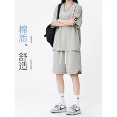 夏季薄款休闲时尚宽松套装TZ17-特批68，男装休闲套装，星座718