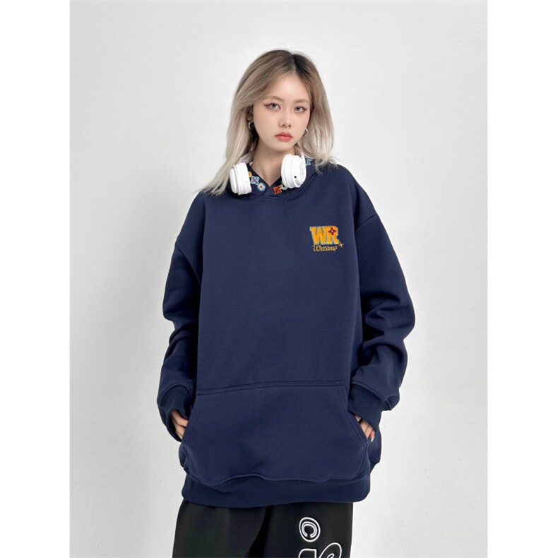 1506-1/WW061/P48工艺刺绣连帽卫衣男新款时尚宽松上衣,男装卫衣,星座1506-1