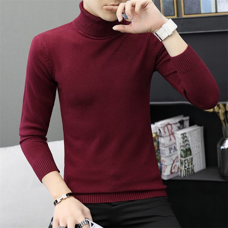 1018-1-M136-P19跑量款高领针织衫男士毛衣时尚帅气4XL到5XL22,男装针织衫/毛衣,星座1018-1​