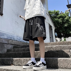 夏季潮牌潮流运动短裤男美式复古嘻哈休闲五分裤现货K7885-P24，男装牛仔裤，星座512-3